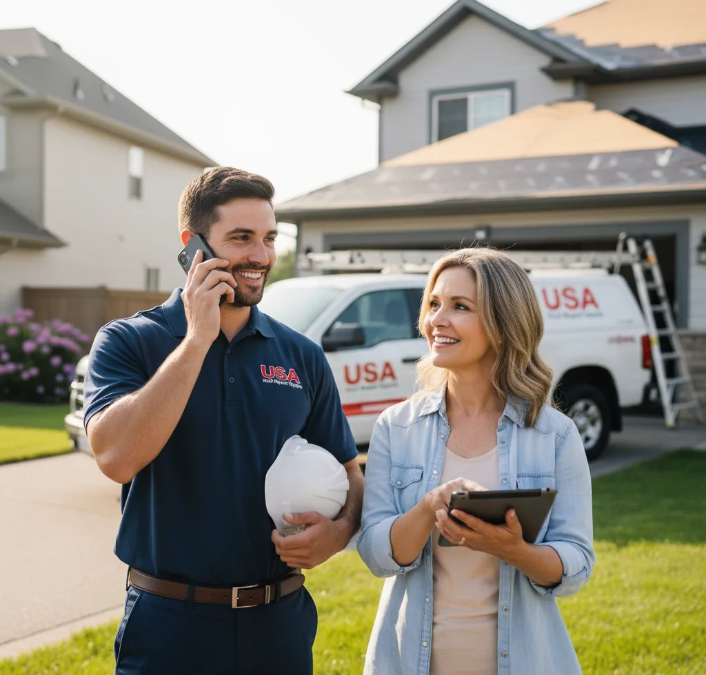 USA Roof Repair Experts customer support in Cutler